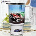 Polímero sublimação canecas, sublimação plástico carro caneca